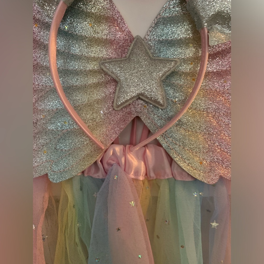 Claire’s New Rainbow Fairy Costume with Wings - Picture 5 of 7
